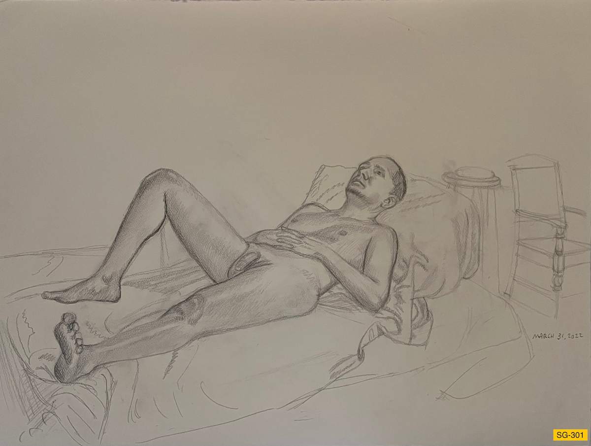 Untitled (nude male model) by Spence Guerin 