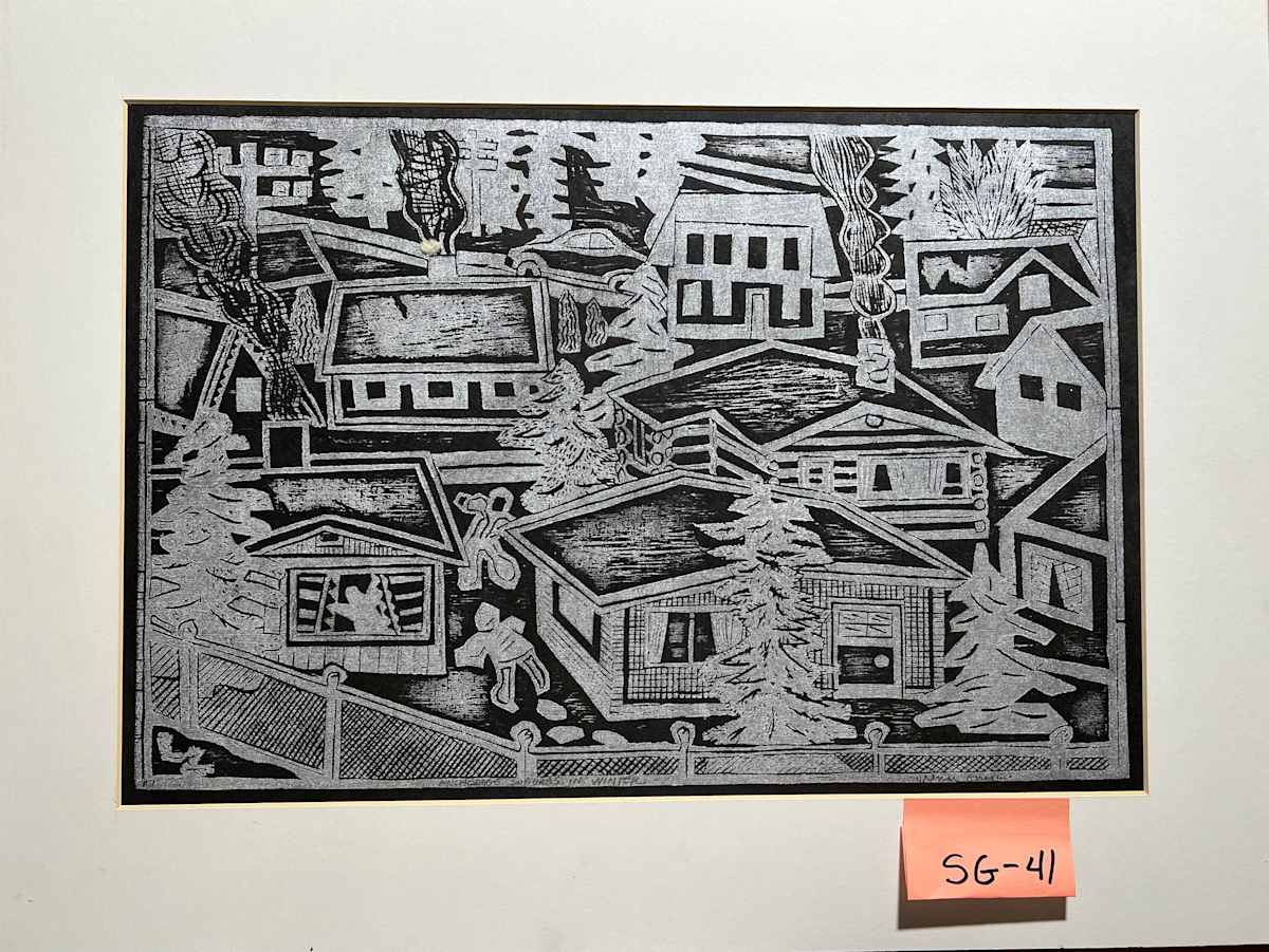 Anchorage suburbs in winter. by Spence Guerin 