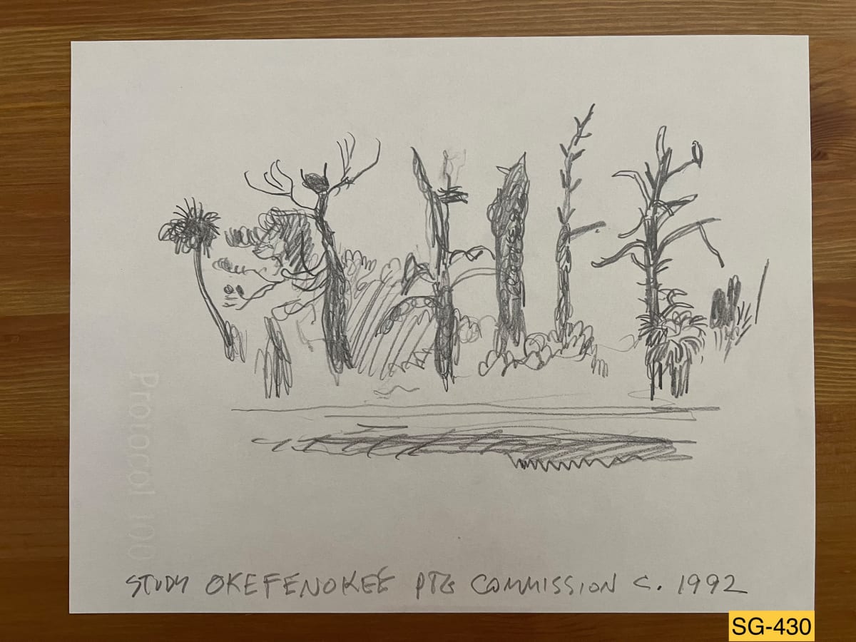Study Okefenokee Painting Commission by Spence Guerin, Image 1.