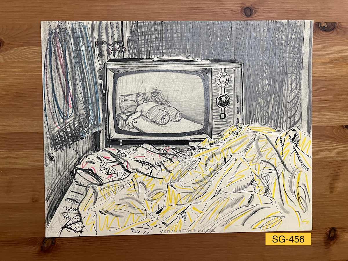 Vietnam Vet with No Legs by Spence Guerin 