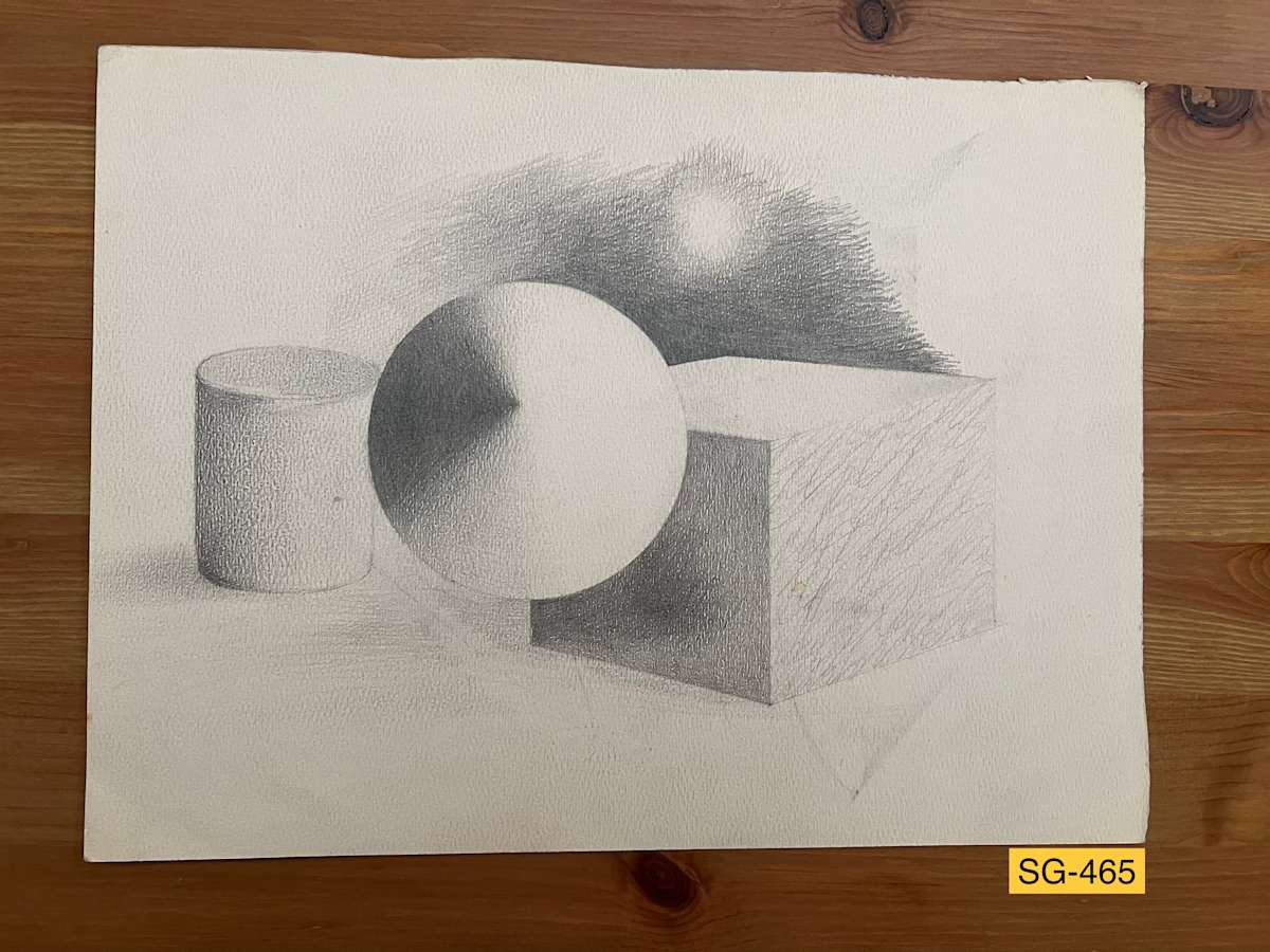 Related to the Basic Forms by Spence Guerin  Image: Related to the basic forms in art: cylinder, sphere, cone, pyramid, plane, cube.