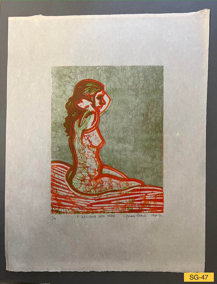 A Basically Red Nude by Spence Guerin 
