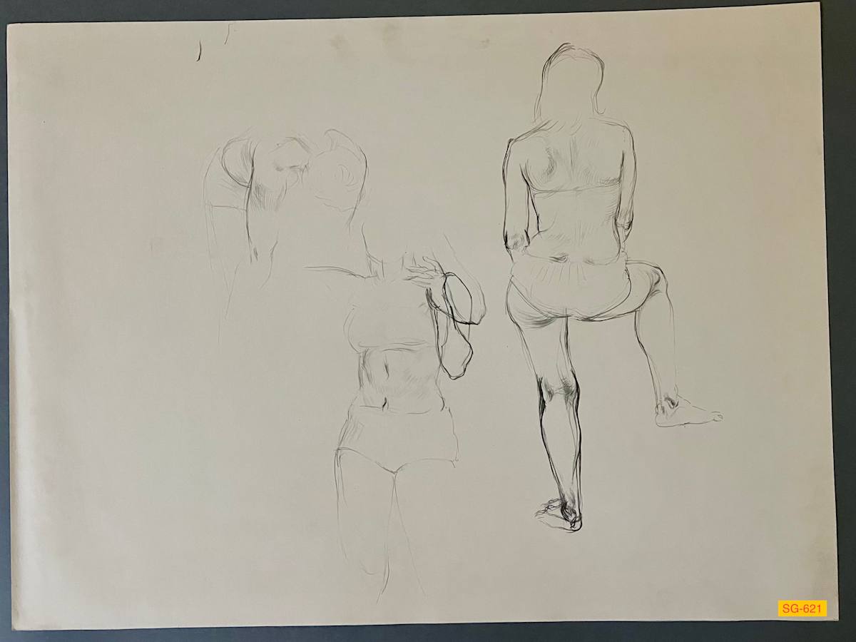 Untitled (Figure drawing studies at FSU) by Spence Guerin 