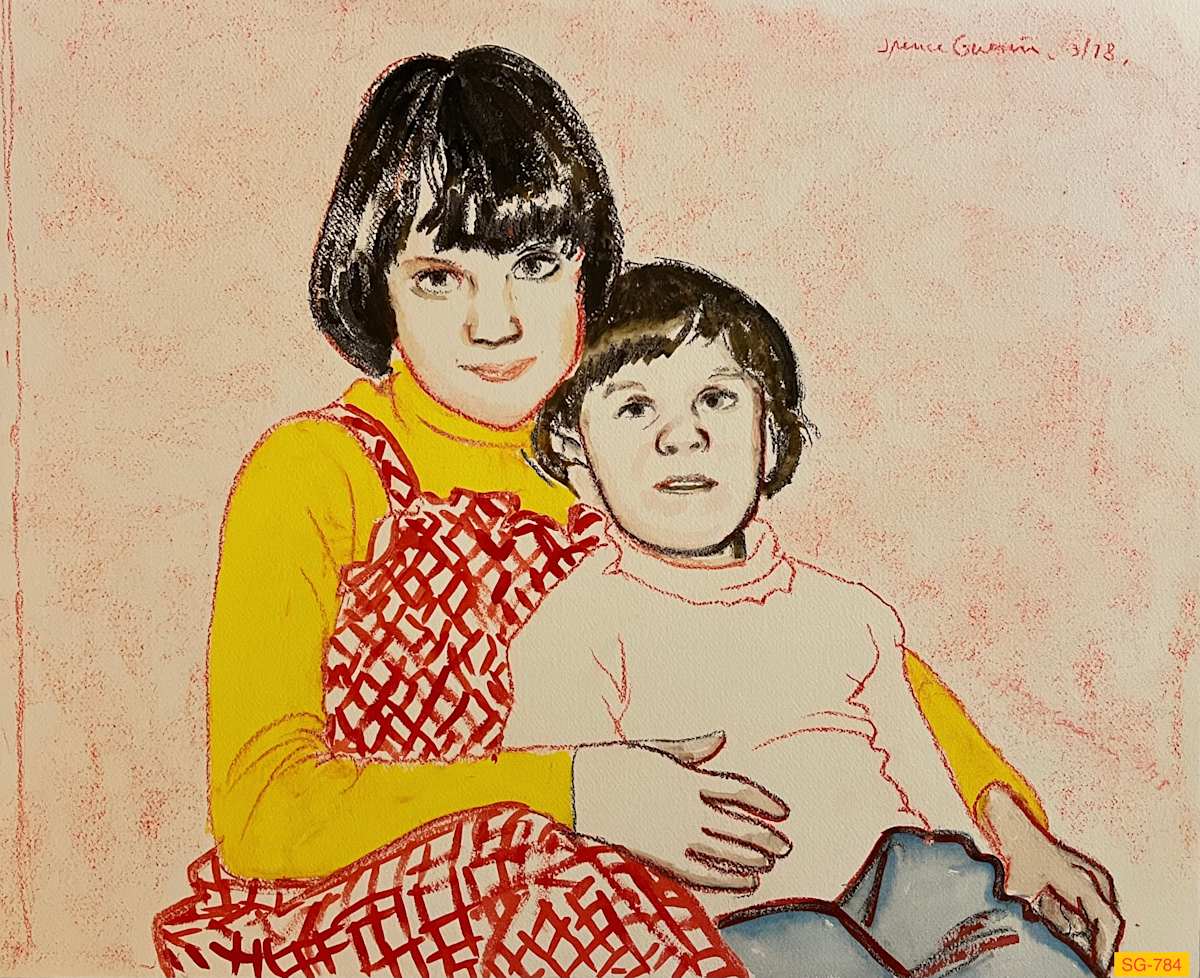 Two Sisters, Portrait Study 2 by Spence Guerin 