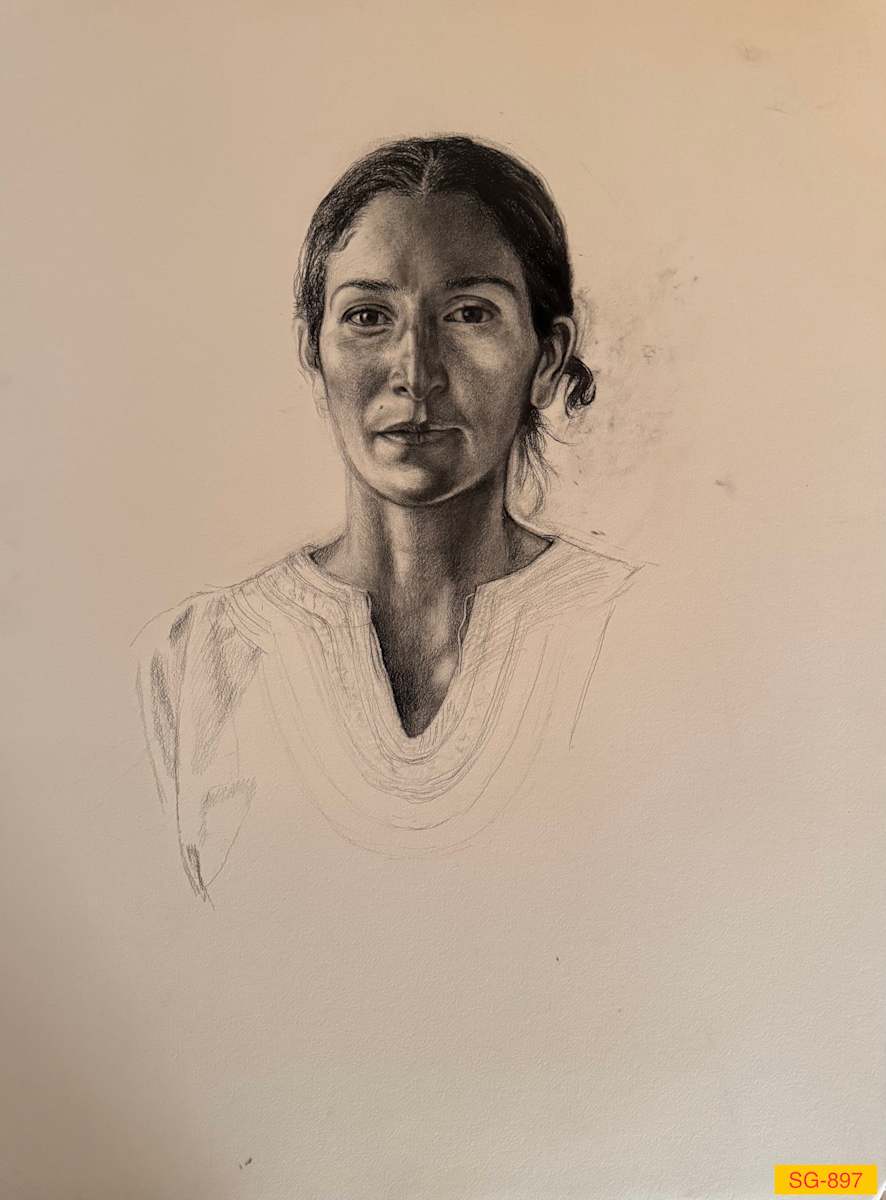 Gabriela Medellin Mayoral by Spence Guerin  Image: Unfinished drawing of our dear friend, Gabriela.