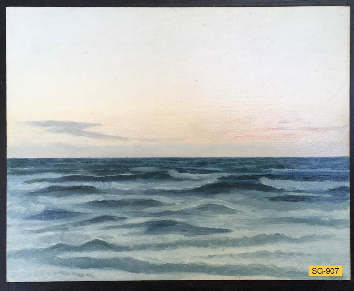 Sunrise, Deep Blue-Green Sea by Spence Guerin 