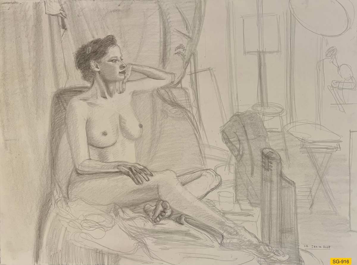 Untitled (female nude model) by Spence Guerin 