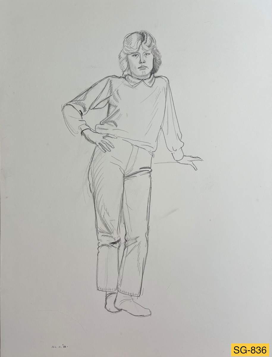 Untitled (Young Woman Standing, Clothed) by Spence Guerin 