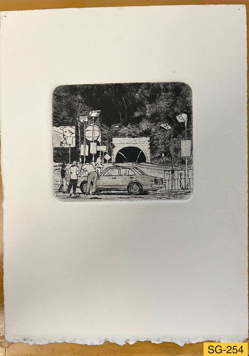 Gas Station, Beaucatcher Tunnel, Asheville #1 by Spence Guerin