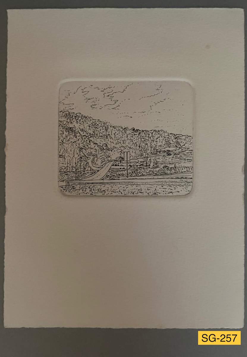 Near Brevard etching, edition image.