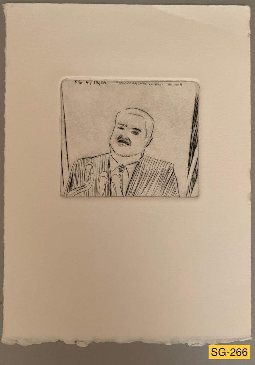 Israeli Ambassador on Meet the Press #1 by Spence Guerin