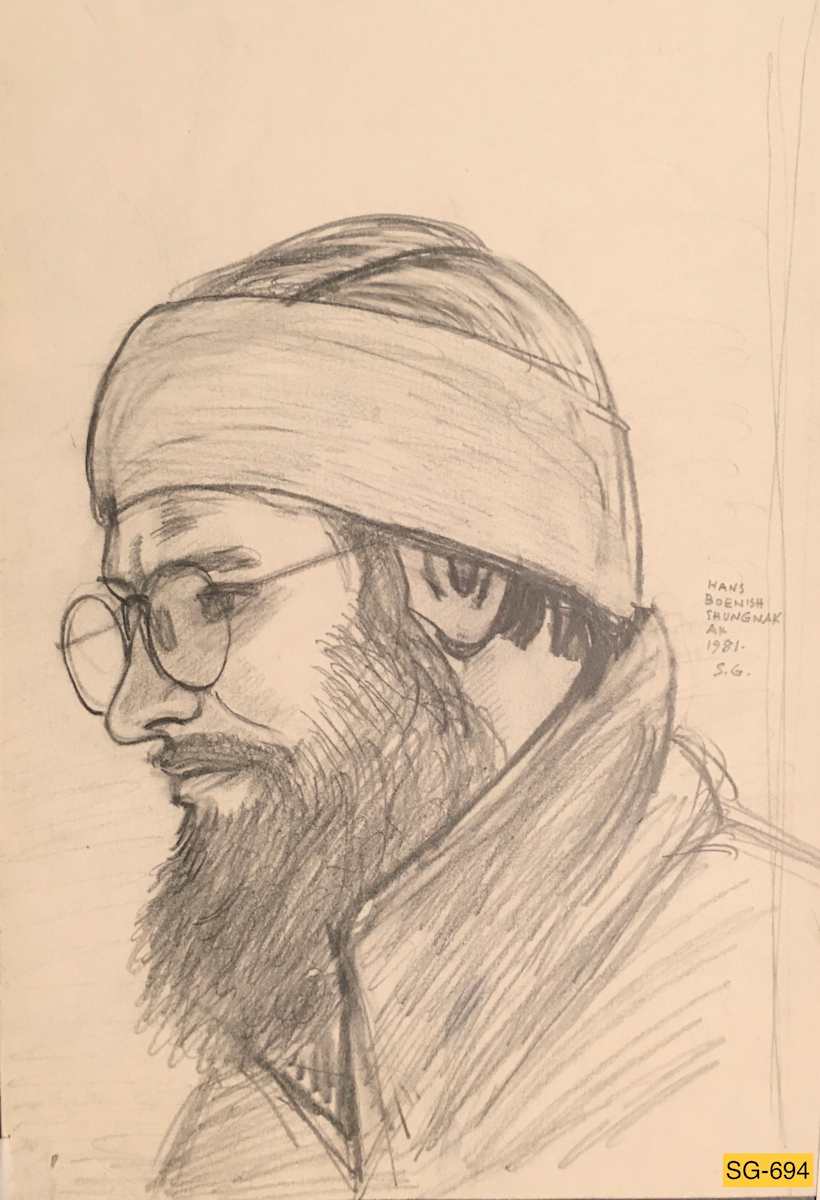 Hans Boenish in Shungnak, Alaska 1981 by Spence Guerin 