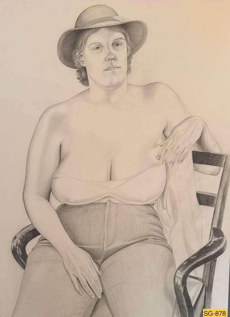 Heidi Lynn Wearing a Hat and Bandeau Top by Spence Guerin 