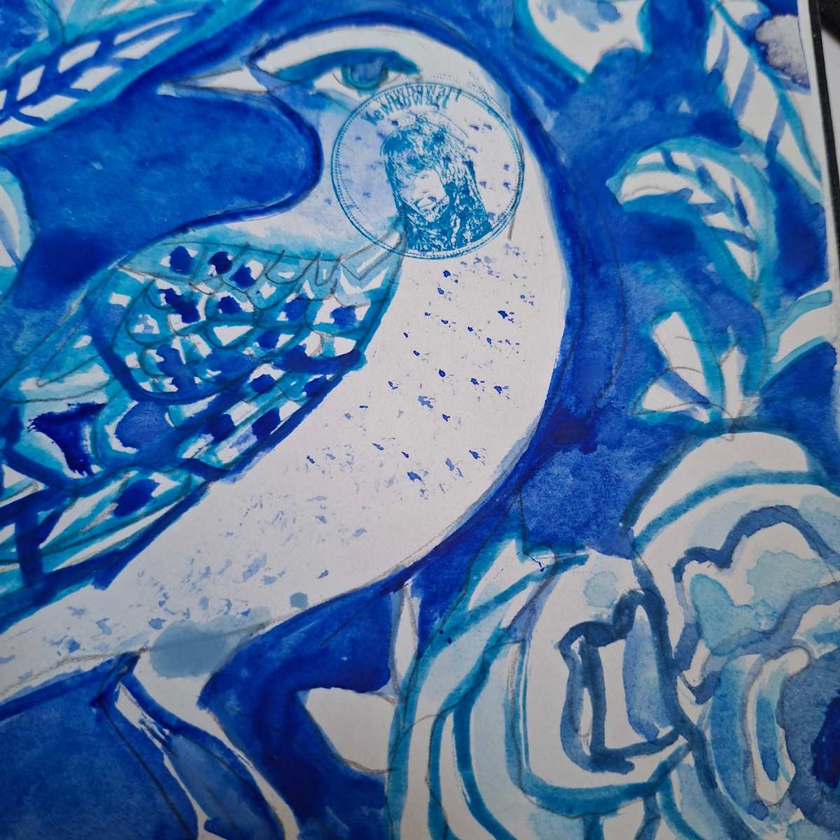 Abstract Floral Sketchbook by Yvonne Cavens, Image 2.