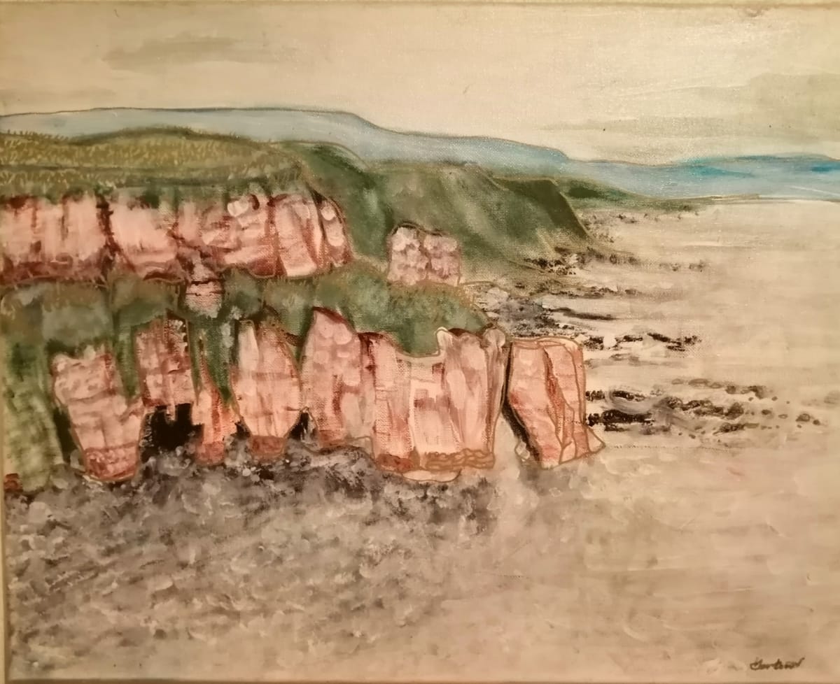 Eyemouth Sea cliffs by Yvonne Cavens, Image 1.