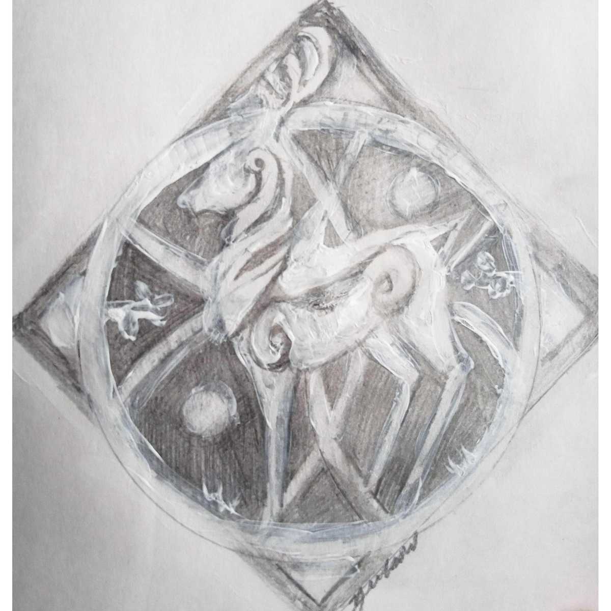 Celtic Stag by Yvonne Cavens, Image 1.