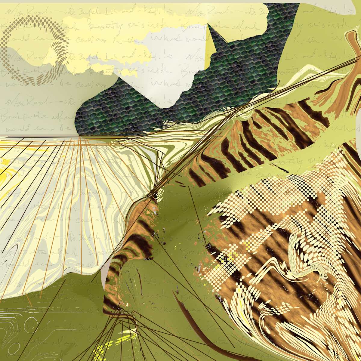 Green fields by Yvonne Cavens, Image 1.