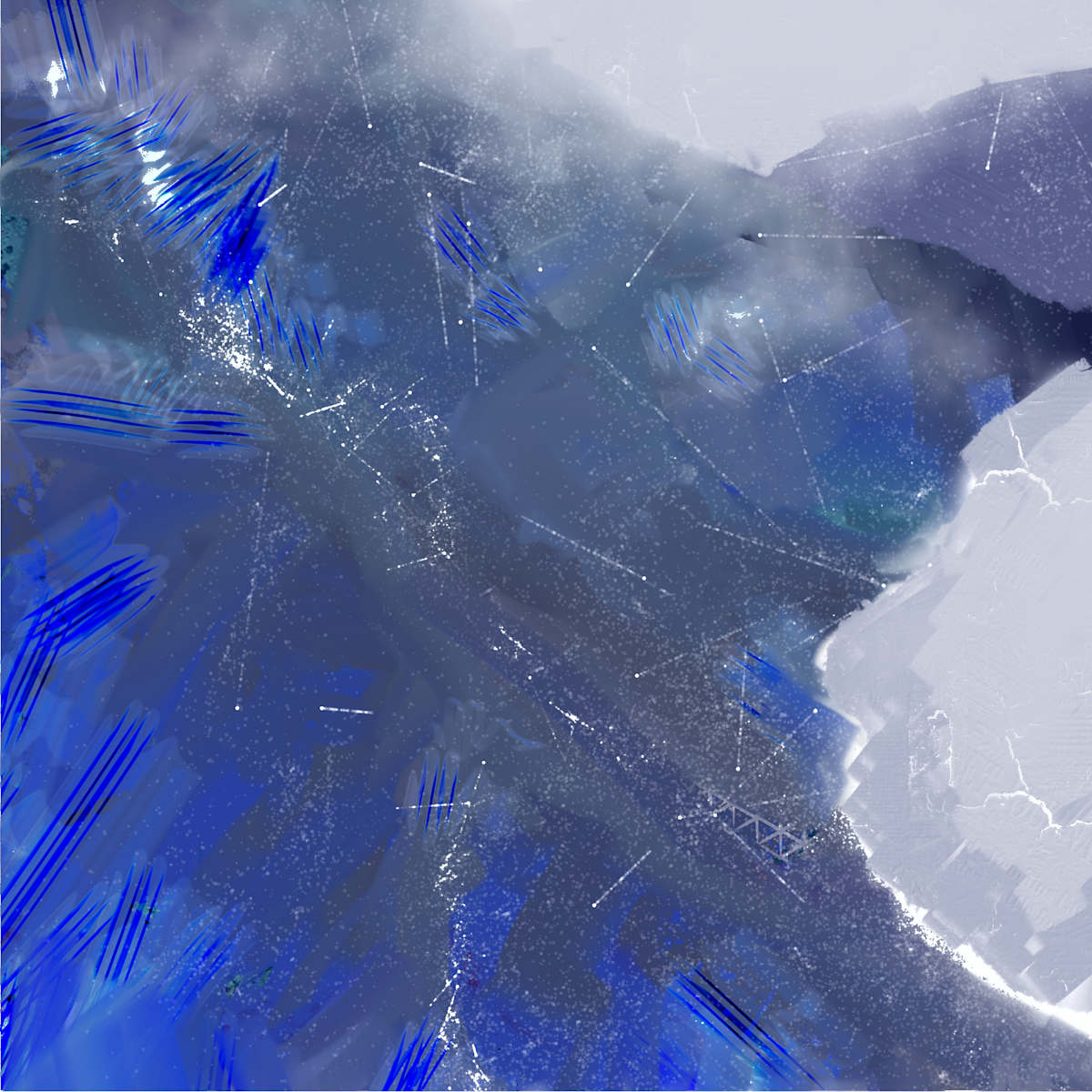 Blue Mountains by Yvonne Cavens  Image: When you fly mountains look very different