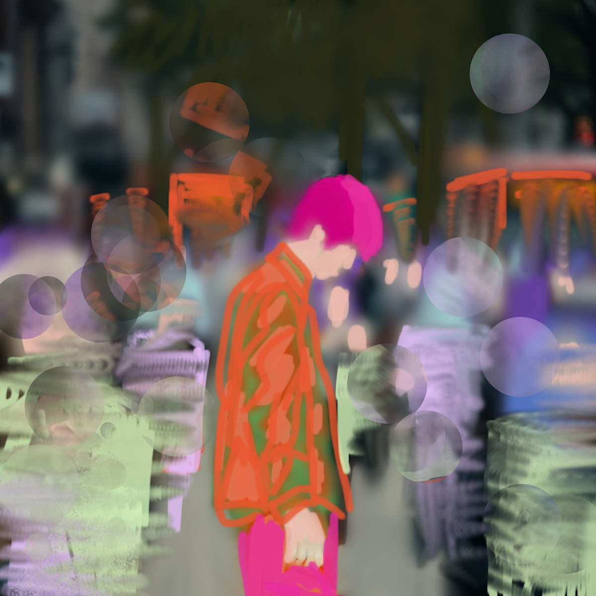 Alone in a crowd by Yvonne Cavens, Image 1.
