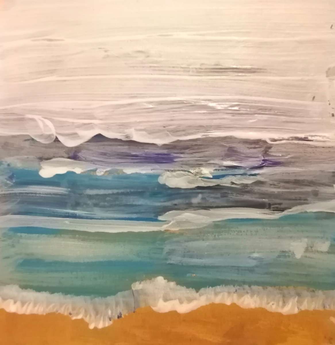 Blue sea by Yvonne Cavens 