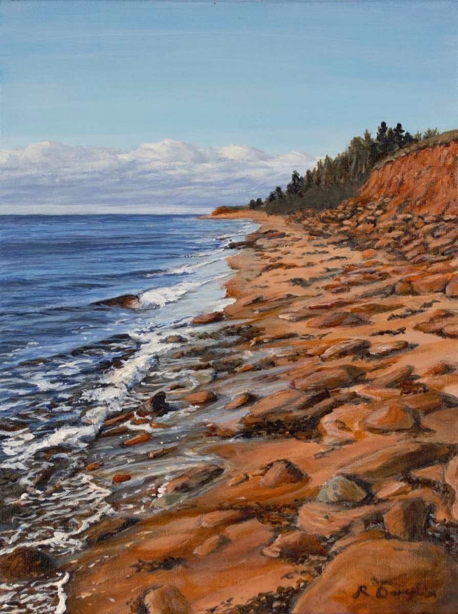 Shorewash (Daley Road Beach) by Rebeka Darylin  Image: Finished, unframed