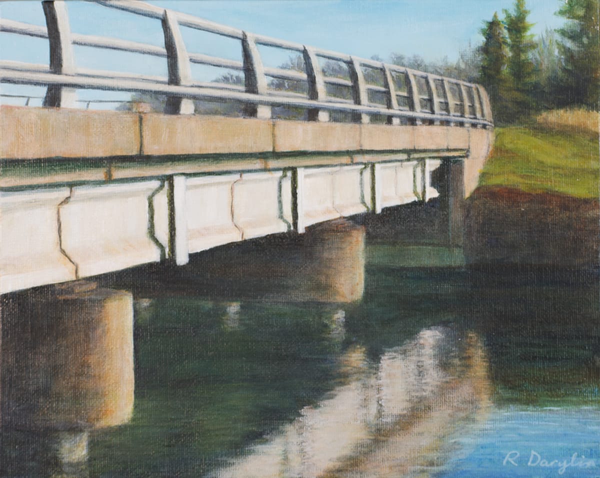 Winter Bay Bridge by Rebeka Darylin  Image: Finished, unframed