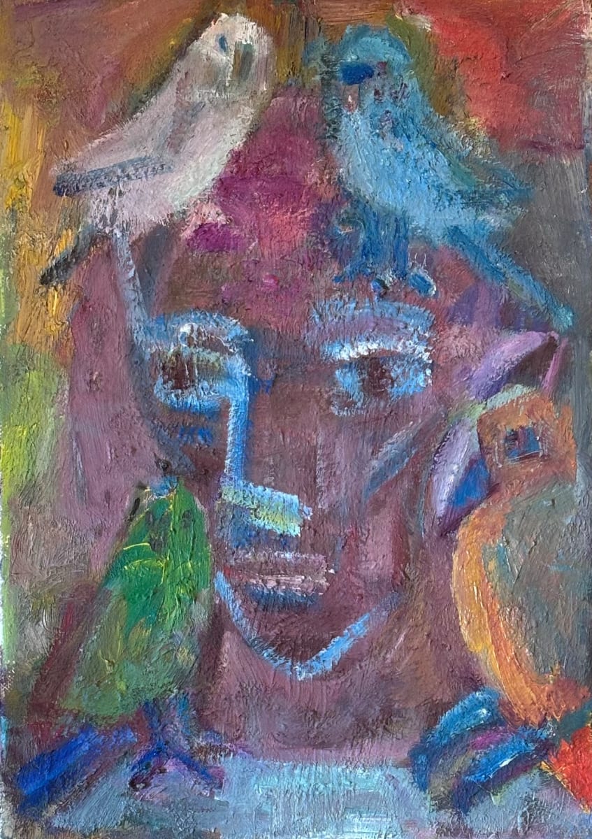 A Man with Birds by Vera Gutkina, Image 1.