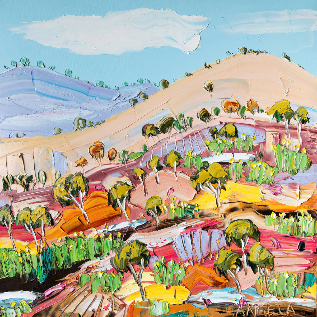 Colourful Slopes 5 - Limited Edition 30 by angela Hawkey  Image: Print Ready