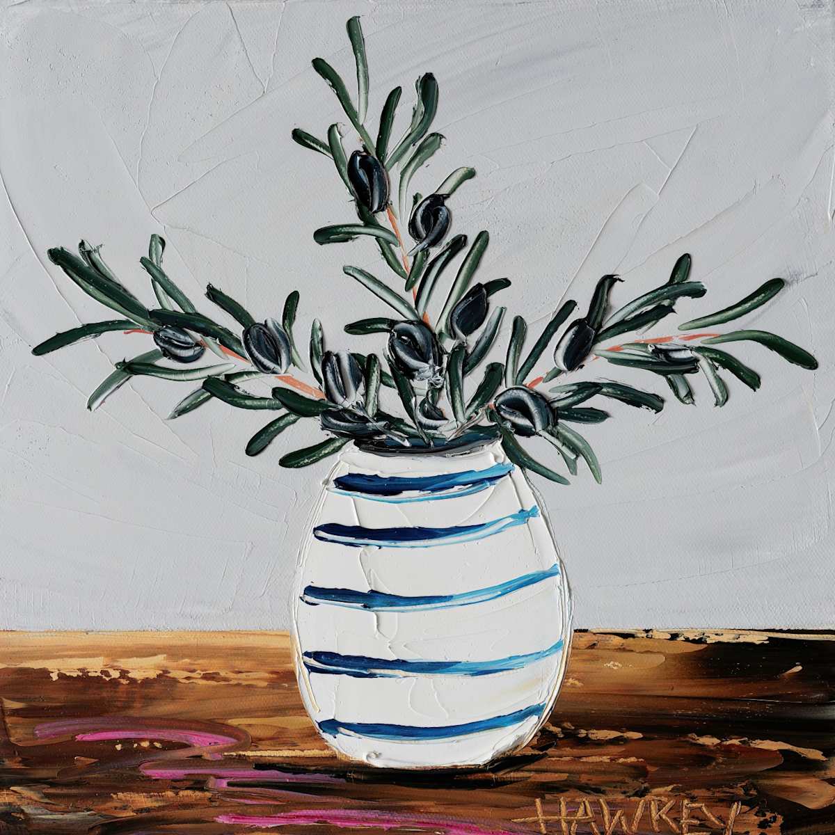Olive Branches 15 by angela Hawkey 