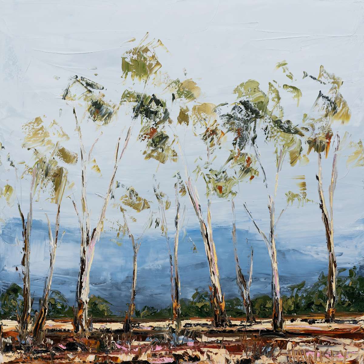 Whispering Gums by angela Hawkey 