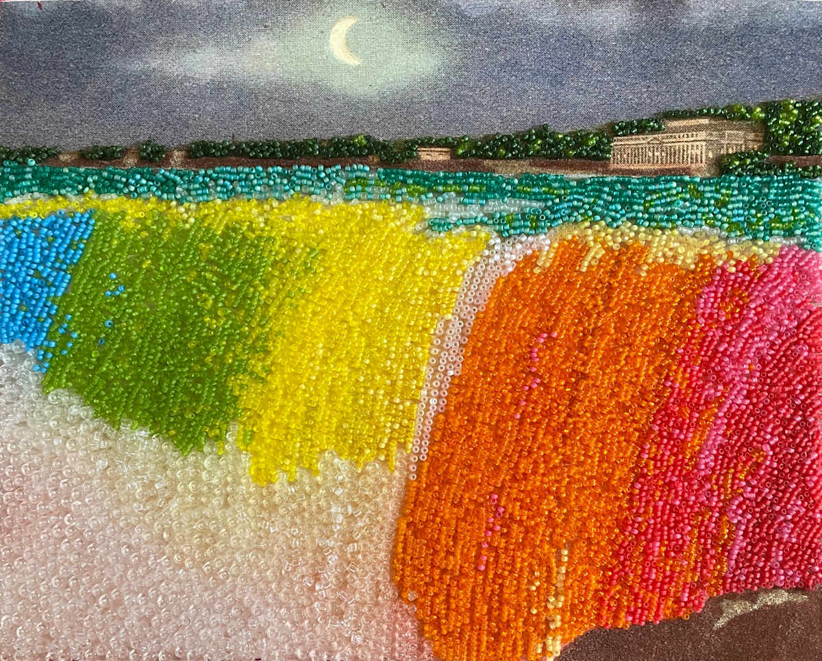 Night Rainbow Falls 5 by Mary Jo Karimnia, Image 1.