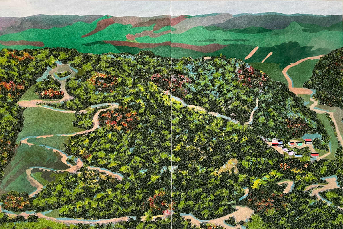 Skyland Road Diptych by Mary Jo Karimnia, Image 1.