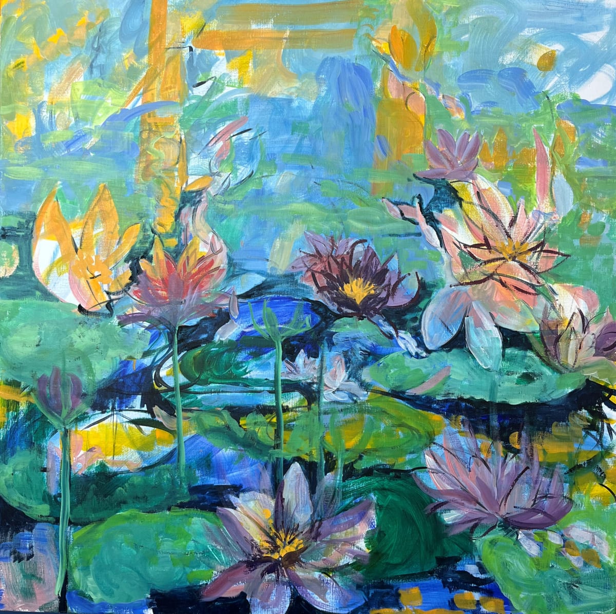 Summer Pond by Gay P Cox 