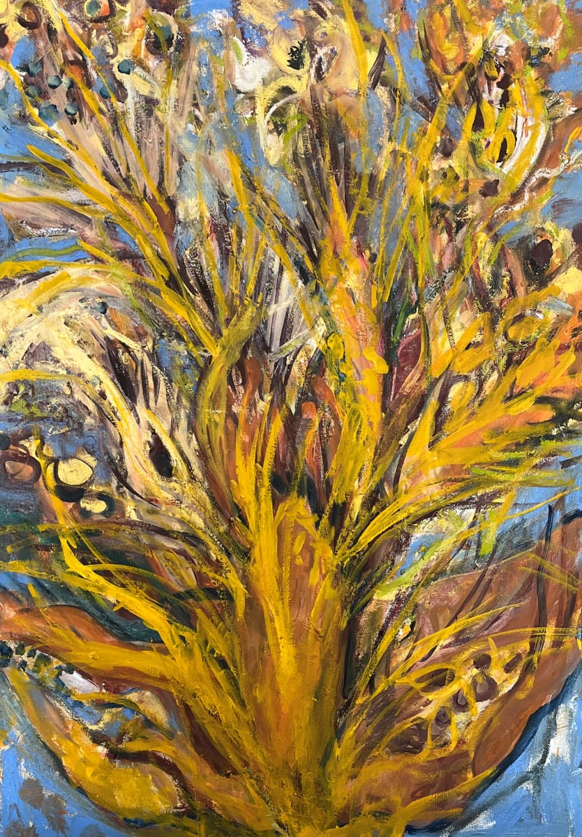 The First Wheat Seed by Gay P Cox  Image: Exclusive at Red Raven Art Company, Lancaster PA. https://redravenartcompany.com/artist/gay-cox/