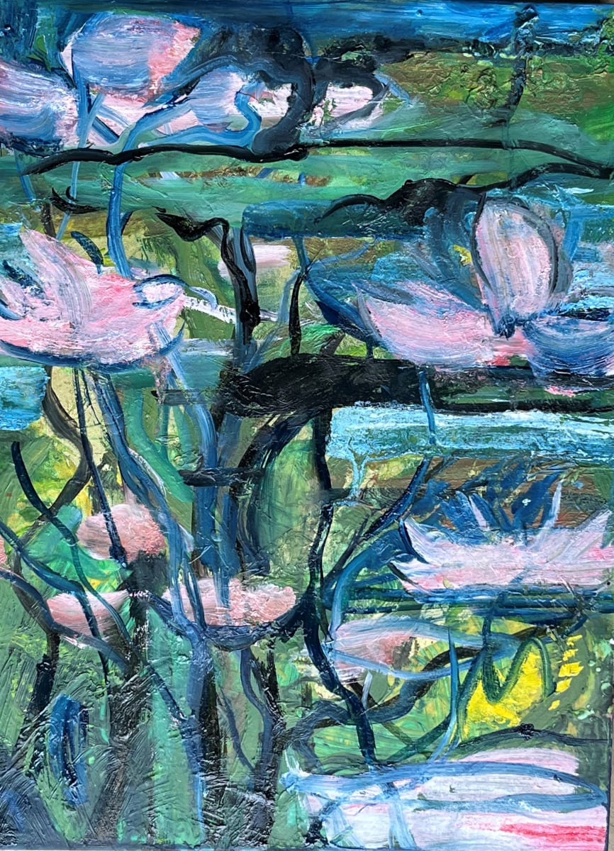 Mysterious Pool by Gay P Cox  Image: Exclusive at Red Raven Art Company, Lancaster PA. https://redravenartcompany.com/artist/gay-cox/