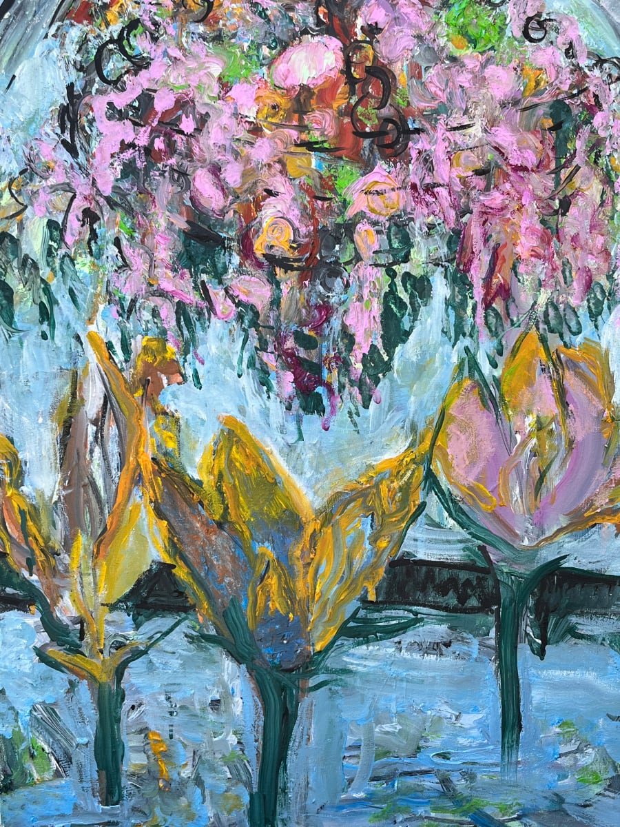 Suspended and Floating by Gay P Cox  Image: Exclusive at Red Raven Art Company, Lancaster PA. https://redravenartcompany.com/artist/gay-cox/