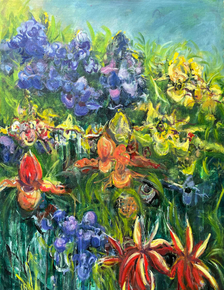 The Orchid Wall by Gay P Cox, Image 1.