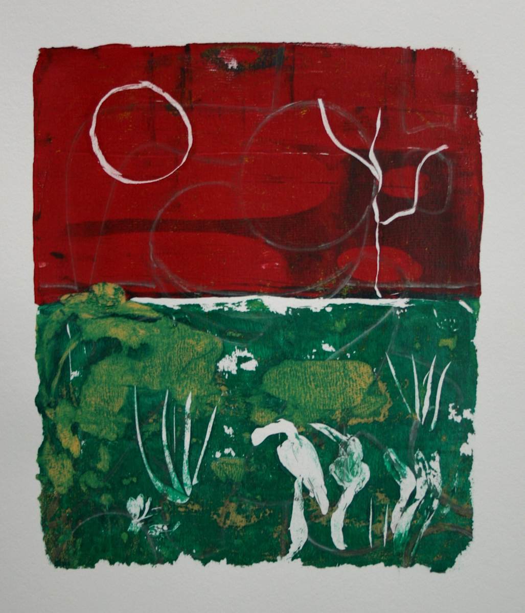 Monoprint No 3204 by Judith Beale 