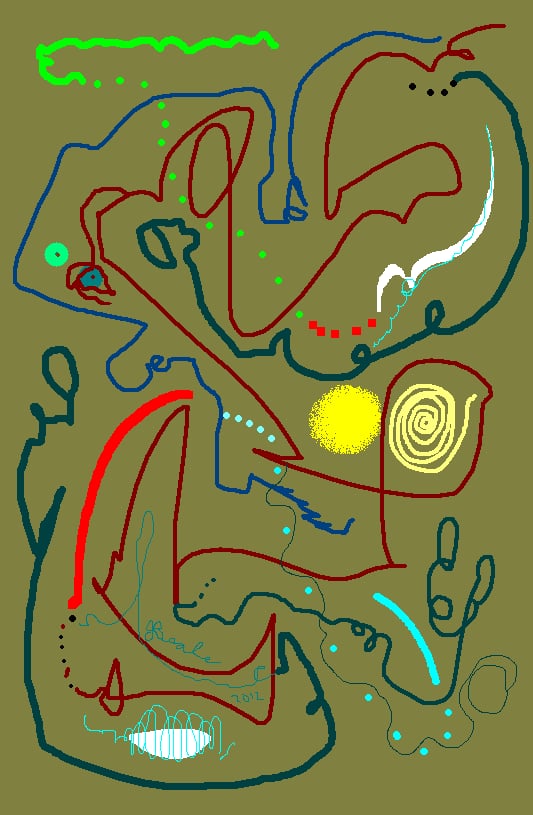 Digital Doodles I by Judith Beale 