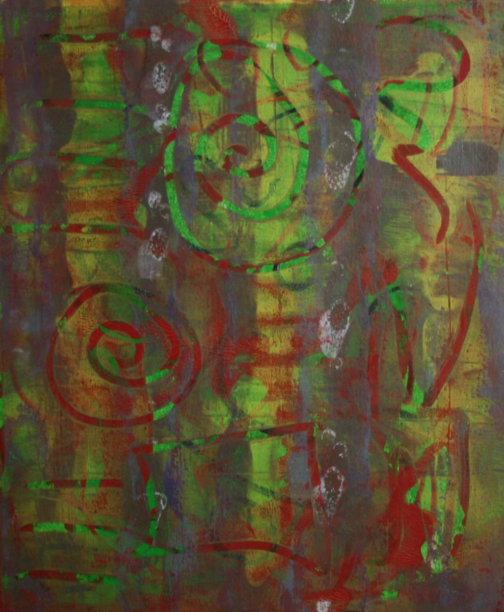 Monoprint No 2913 by Judith Beale 