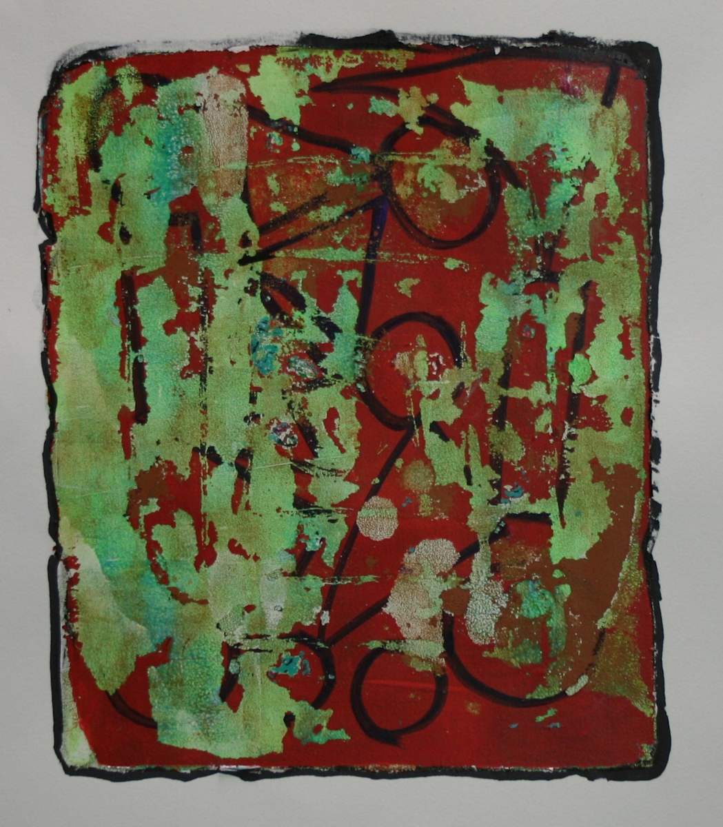 Monoprint NO 3799 by Judith Beale 