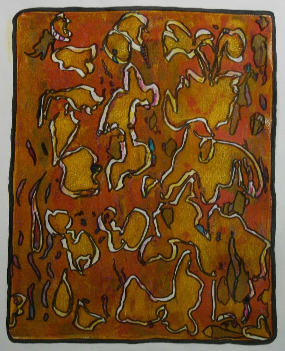 Monoprint No 4471 by Judith Beale 