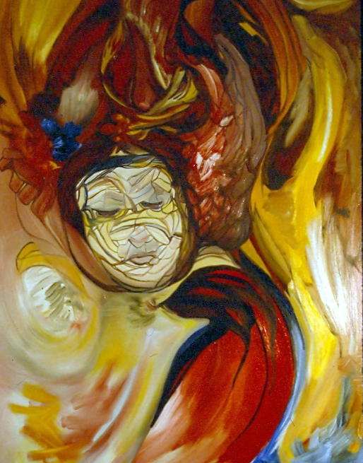 Kabuki Painting No 30 by Judith Beale 