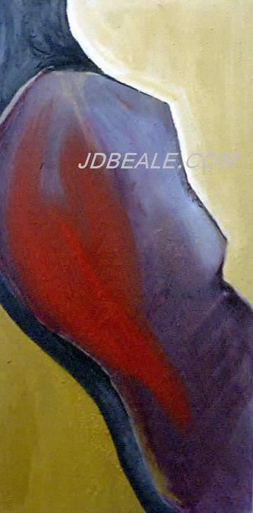 Red Burn Painting No 78 by Judith Beale 