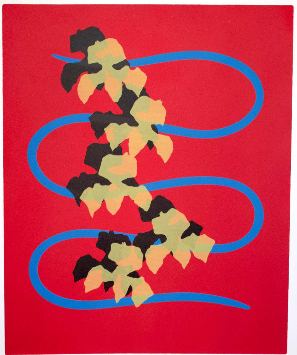 Serpentine with Orchids 22/50 by Michael Mazur 