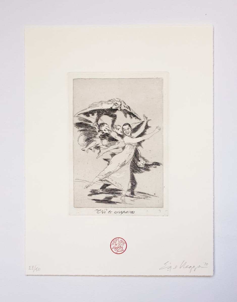 Return to Goya No. 9 #49 by Enrique Chagoya, Image 1.