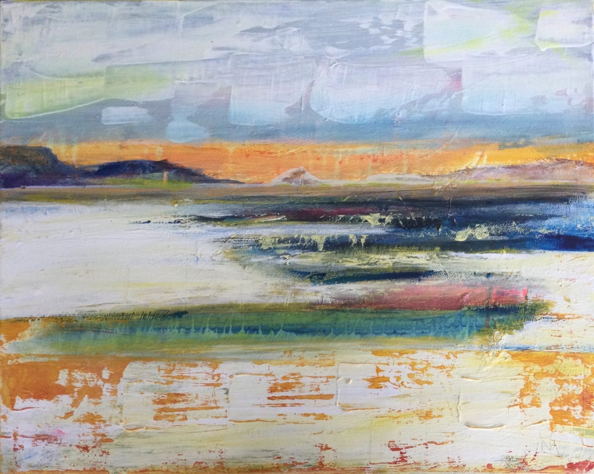 evening glow over Mull by Lisa Glaze 