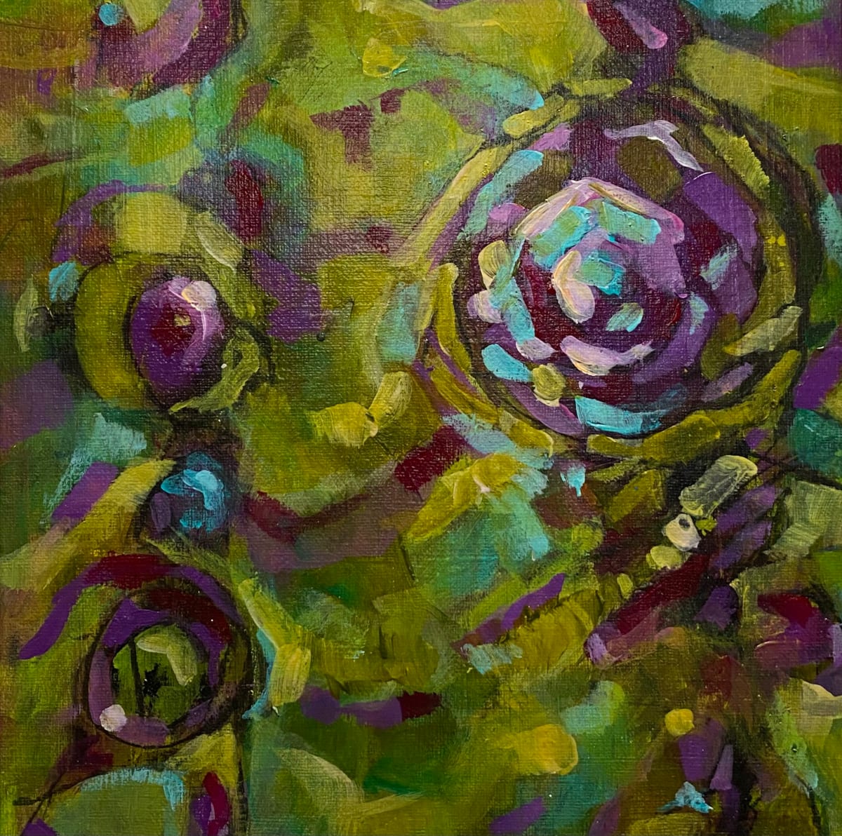 Roses in Purple by Cheryl Potter 