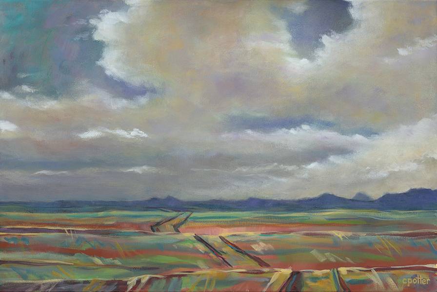 Foothills II (Diptych) by Cheryl Potter, Image 3.