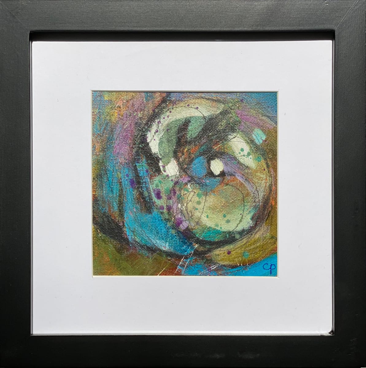 Teal Abstract I by Cheryl Potter 